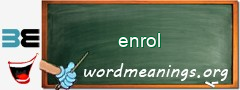 WordMeaning blackboard for enrol